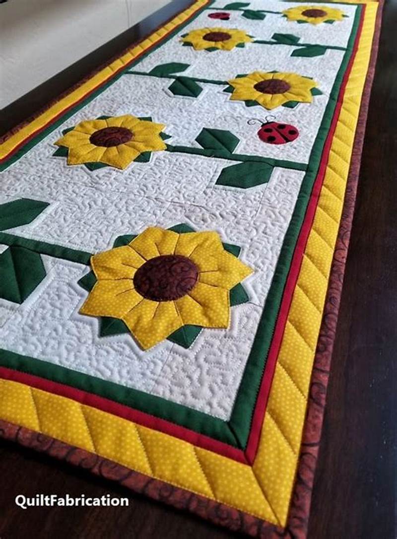 Sunflower Table Runner Pattern