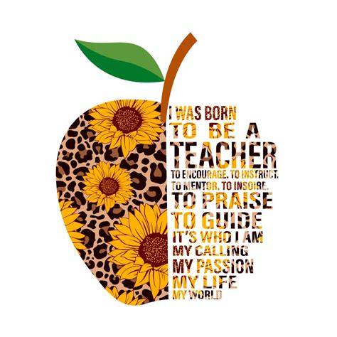 Sunflower Teacher SVG: A Blossoming Addition to Your Crafting Arsenal!
