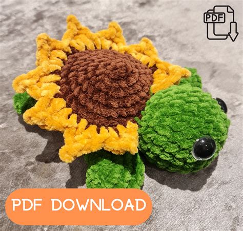 Sunflower Turtle Crochet