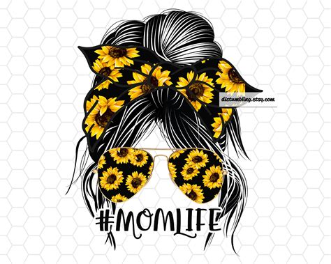 Download Sunflowers Mom Life Commercial Use DXF Files