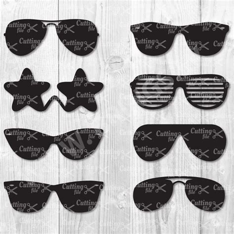 Download Sunglasses Bundle Cricut SVG DXF Files