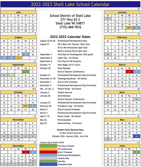 Sunlake Academy Calendar