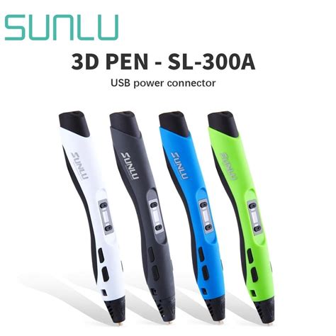 Sunlu 3d Printing Pen Sl-300a For Children&Adults 3d Drawing Printing Pen Low Temprature Safety Best Child Christmas Gift