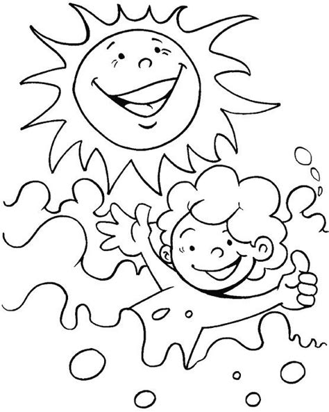 Free Preschool Summer Coloring Pages Coloring Home