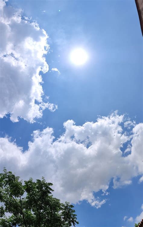 Sunny and hot