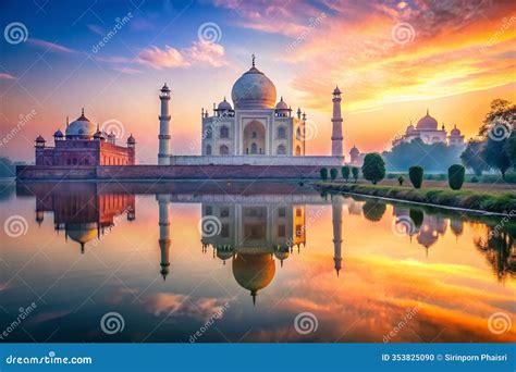Sunrise Taj Mahal Reflection