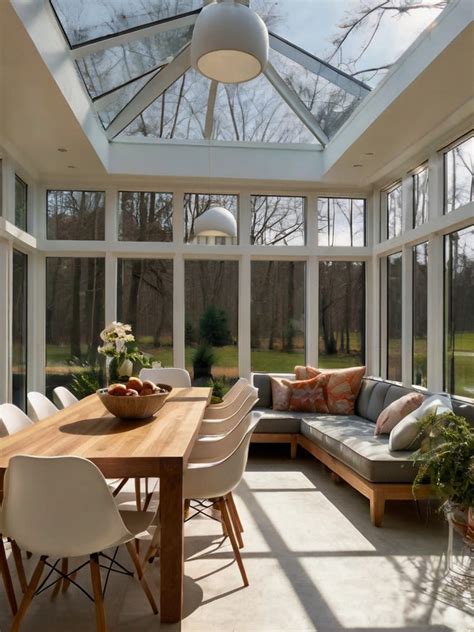Sunroom Dining Room Modern Design
