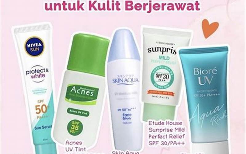 Sunscreen Skin Aqua Untuk Menghilangkan Bekas Jerawat