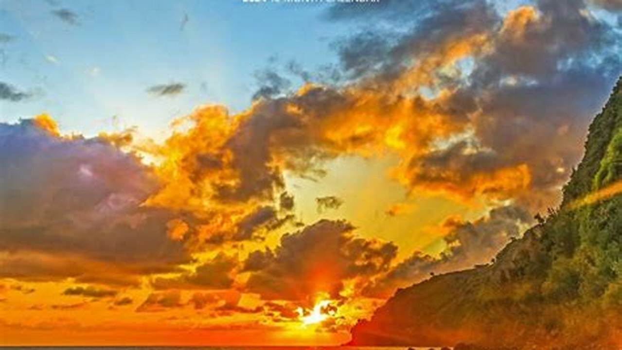 Sunset January 1 2024