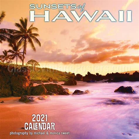 Sunset Calendar Hawaii