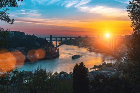 Sunset Douro River Porto