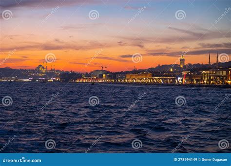 Sunset Istanbul view