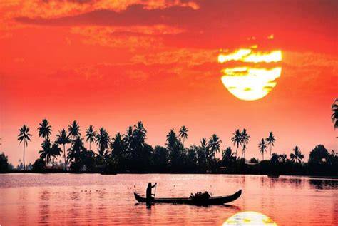 Sunset Kerala Backwaters