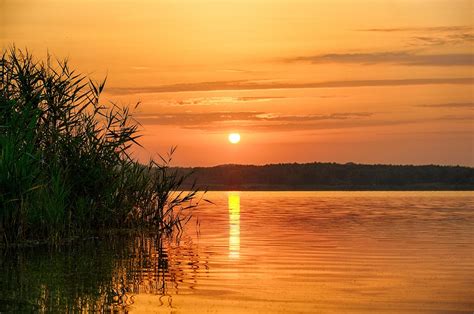 Sunset On Lake