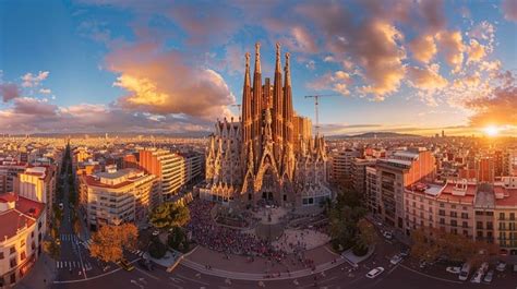 Sunset Over Barcelona