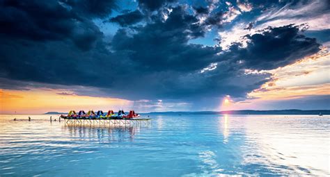 Sunset Over Lake Balaton