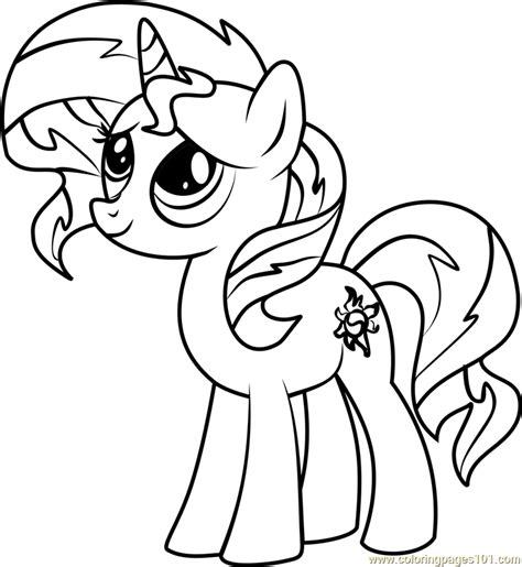 Sunset Shimmer Coloring Page