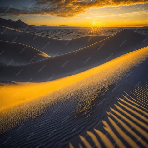 Sunset Spectacle in Desert
