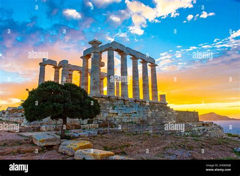 Sunset at Cape Sounion