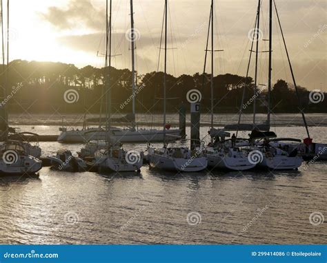 Sunset at Lorient Harbor