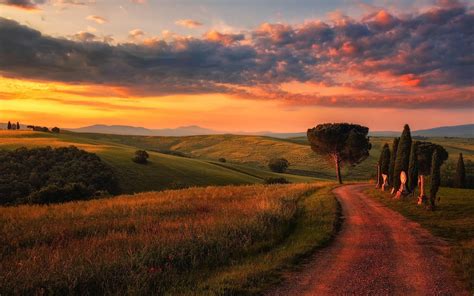 Sunset in Tuscany