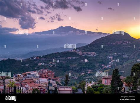 Sunset on Mount Etna