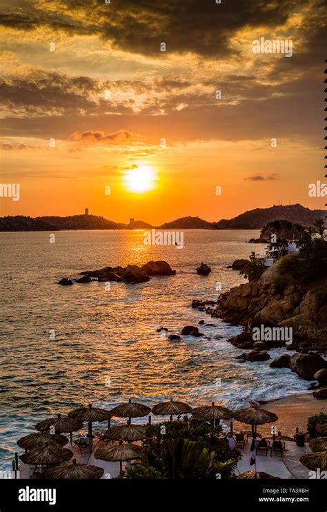 Sunset over Acapulco Bay