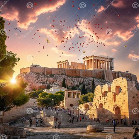Sunset over Athens