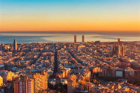 Sunset over Barcelona