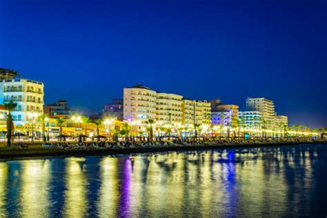 Sunset over Larnaca Coastline