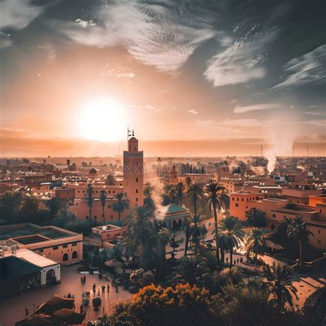Sunset over Marrakech