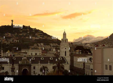 Sunset over Quito