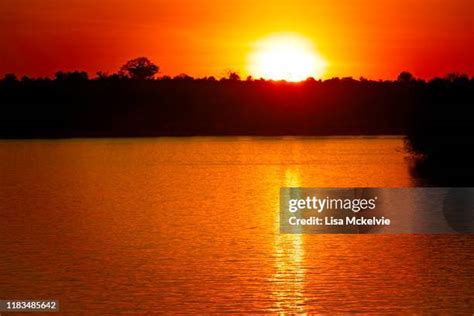 Sunset over Zambezi River