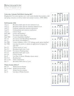Suny Bing Academic Calendar