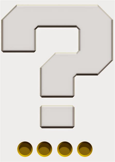 Super Mario Question Mark Printable