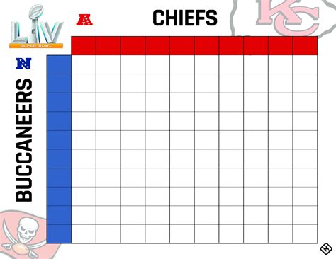 Super Bowl Blocks Printable