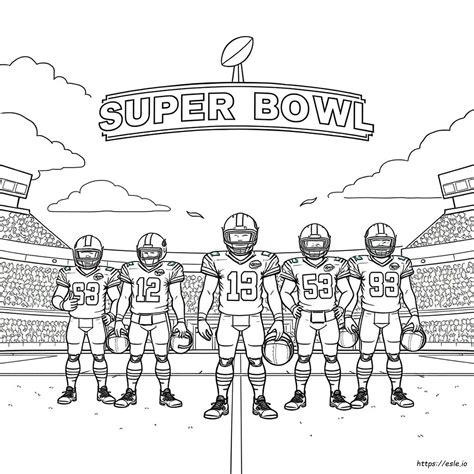 Super Bowl Coloring Pages
