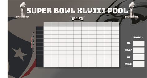 Super Bowl Football Pool Template
