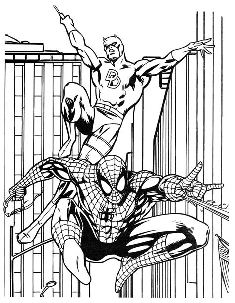 Super Hero Coloring Book Pages