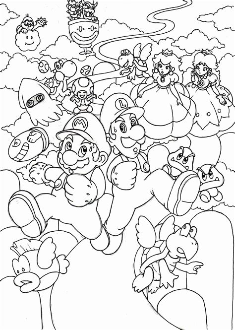 Super Mario 3d World Coloring Pages