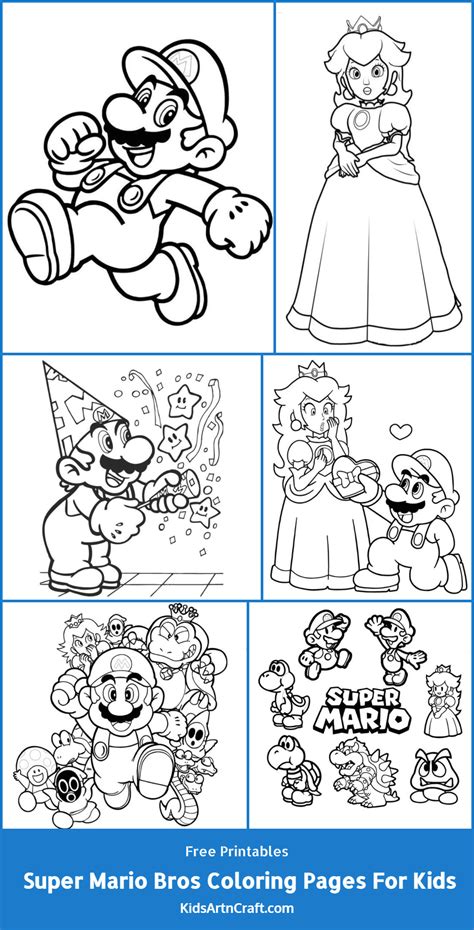 Super Mario Bros Color Pages