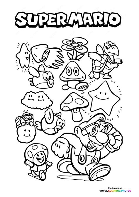 Super Mario Color Pages