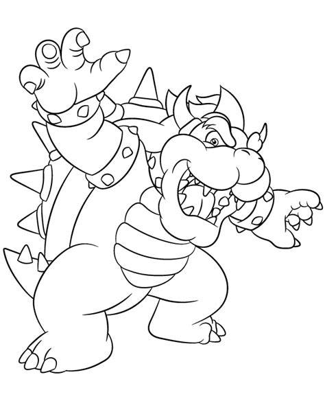 Super Mario Coloring Pages Bowser