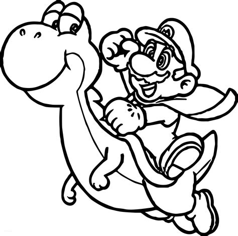 Super Mario Coloring Pages Free Printable