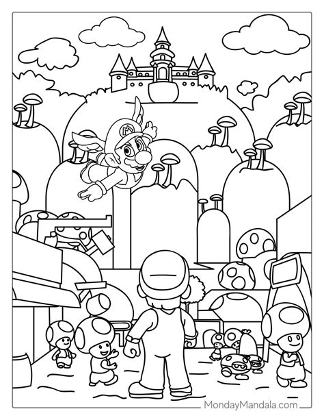 Super Mario Coloring Pages Pdf