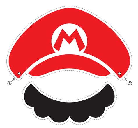 Super Mario Mustache Printable