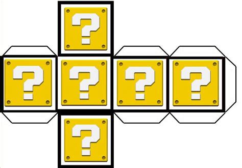 Super Mario Question Mark Box Printable