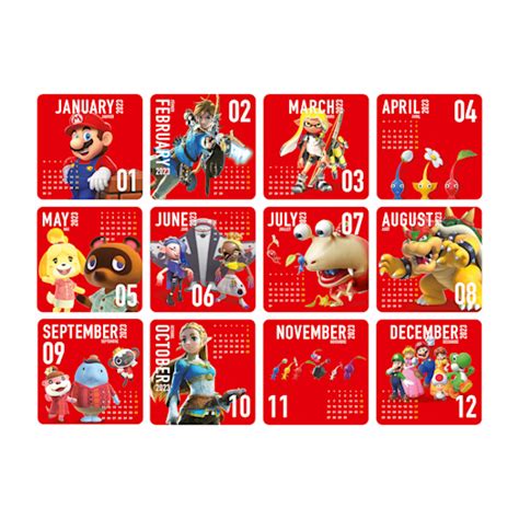 The official My Nintendo 2023 calendar reward is now available from