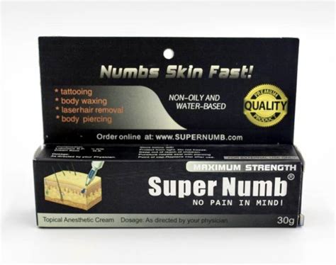 Experience Superb Comfort with Super Numb Skin Numbing Cream - Your Go-to Solution for Painless Procedures!