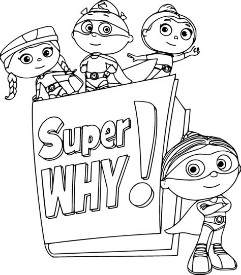 Super Why Coloring Sheets
